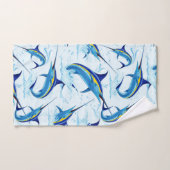 Blue Marlin Jumping out of Ocean Bad Handdoek (Handdoek)