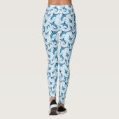 Blue Marlin Jumping out of Ocean Leggings (Achterkant)