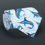 Blue Marlin Jumping out of Ocean Stropdas<br><div class="desc">Realistic illustration of a beautiful Marlin Fish Ocean Animal jumping out of ocean. Vector Art copyright BluedarkArt TheChameleonArt.</div>