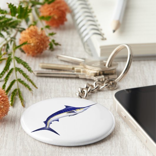 Blue Marlin Keyring Sleutelhanger (Zijkant)