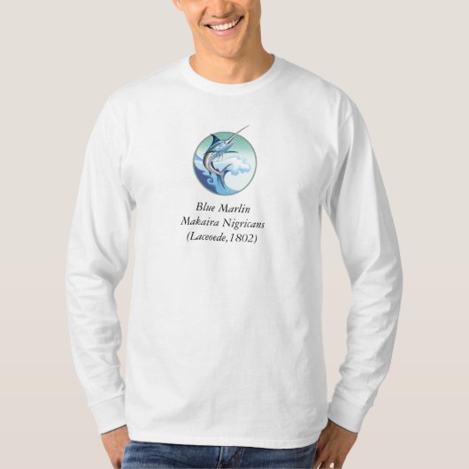 Blue Marlin Makaira Nigricans (Laceoede, ... T-shirt (Voorkant)