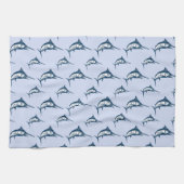 Blue Marlin Pattern Theedoek (Horizontaal)