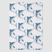 Blue Marlin Pattern Tissuepapier (Voorkant)
