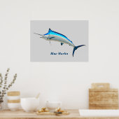 Blue Marlin Poster (Keuken)