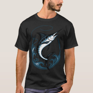 Blue Marlin Power â€“ Blauwe Marlijn Springt Tusse T-shirt