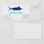 Blue Marlin Silhouette Visitekaartje (Voorkant / Achterkant)