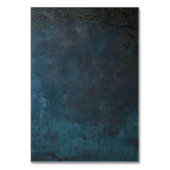 Blue Marmeren Elegante Trouw Kaart (Achterkant)