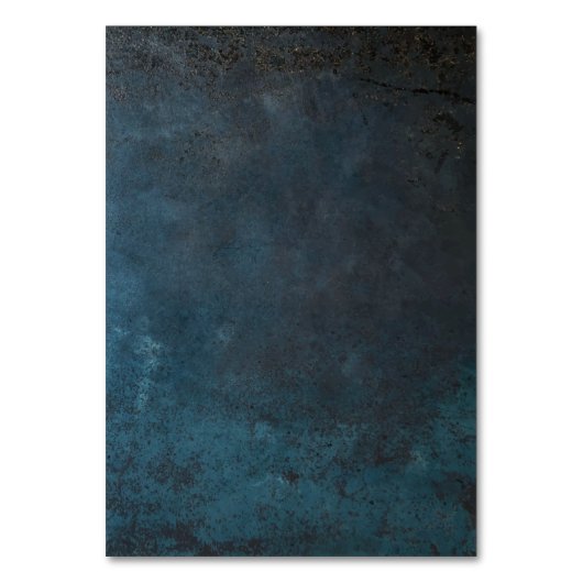 Blue Marmeren Elegante Trouw Kaart (Achterkant)