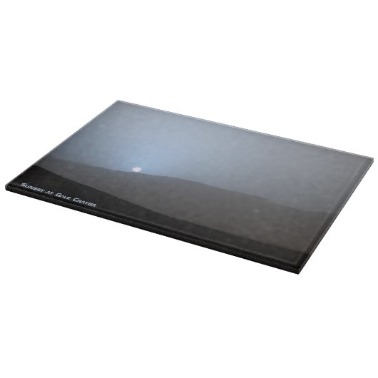 Blue Martian Sunset Snijplank (Hoek)