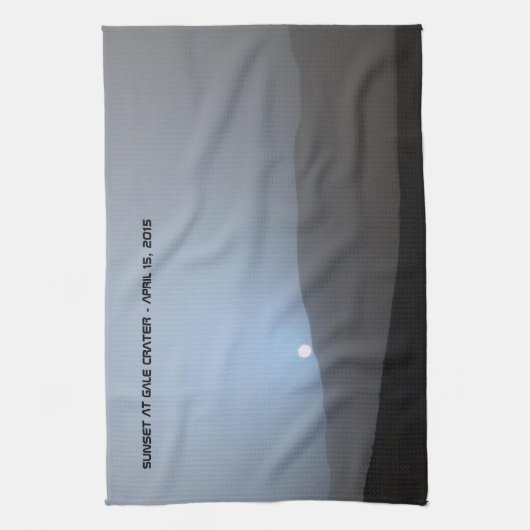 Blue Martian Sunset Theedoek (Verticaal)