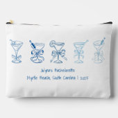 Blue Martini Bachelorette Party Bruidsmeisje Gift Etui (Voorkant)