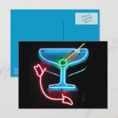 Blue Martini Briefkaart (Voorkant / Achterkant)