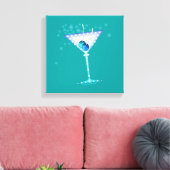 BLUE MARTINI Gallery Wrapped Canvas Afdruk (Insitu (Woonkamer))