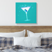 BLUE MARTINI Gallery Wrapped Canvas Afdruk (Insitu (Slaapkamer))