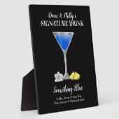 Blue Martini • PERSONALISEER deze handtekeningdran Fotoplaat (Zijkant)