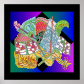 Blue Martini Print (Voorkant)