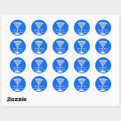 Blue Martini Sticker (Vel)
