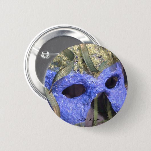 Blue Mask Button (Voorkant /achterkant)