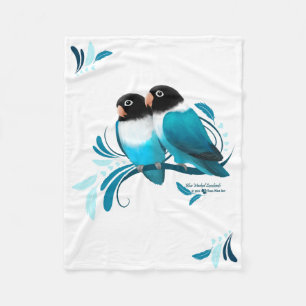 Blue Mask Lovevogels Blanket Fleece Deken