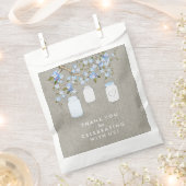 Blue Mason Jar Baby shower Bedankzakje (Geknipt)