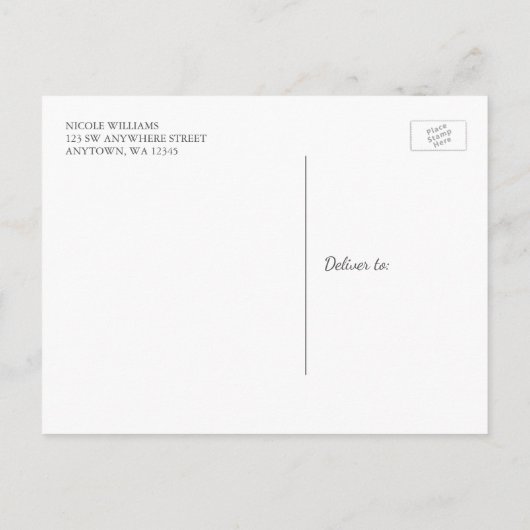 Blue Mason Jar Sunflower Save the Date Aankondigingskaart (Achterkant)