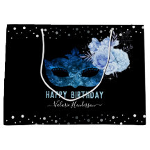 Blue Masquerade Birthday Party
