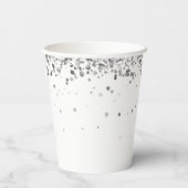 Blue Masquerade Birthday Party Papieren Bekers (Achterkant)