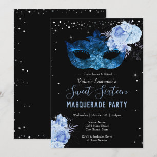 Blue Masquerade Sweet Sixteen