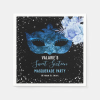 Blue Masquerade Sweet Sixteen