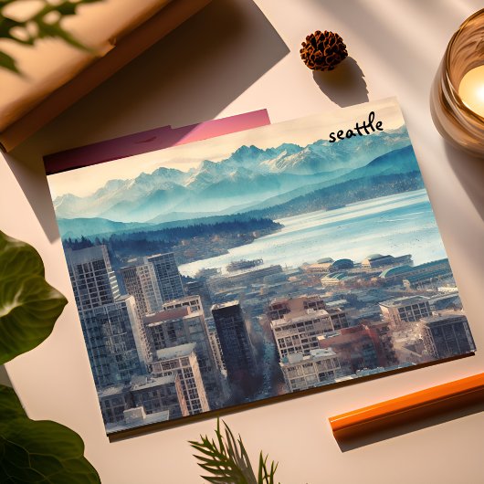 Blue Mass mailing Seattle briefkaarten