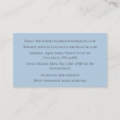 Blue Massage Therapy Chiropractie Visitekaartje (Achterkant)