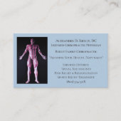 Blue Massage Therapy Chiropractie Visitekaartje (Voorkant)