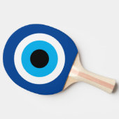 Blue Mati Evil Eye charm table tennis Tafeltennisbatje (Zijkant)