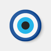 Blue Mati Evil Eye geluk & bescherming symbool cha Magneet (Voorkant)