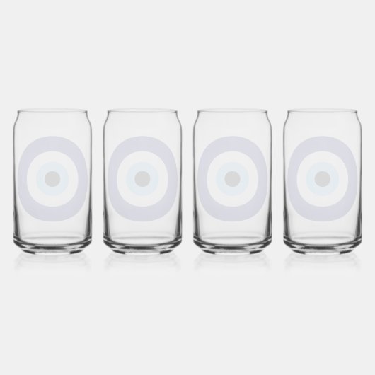 Blue Mati Evil Eye Greek Good Luck Symbol Blikvorm Glas (Achterkant)