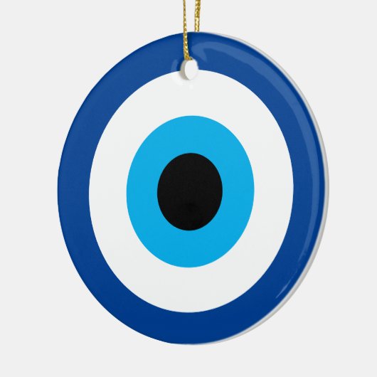 Blue Mati Evil Eye keramische ornament (Links)