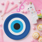 Blue Mati Evil Eye Nazar bruiloft Papieren Bordje (Feest)