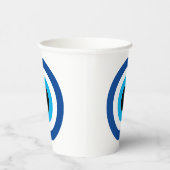 Blue Mati Evil Eye symbool papieren bekers voor fe (Rechts)