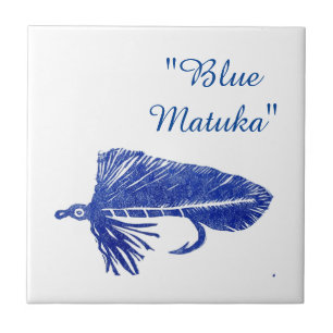 "Blue Matuka"-golfforel vliegende tegel. Tegeltje