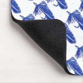 "Blue Matuka - Tiled" klassieke forel Fly Mousepad Muismat (Hoek)