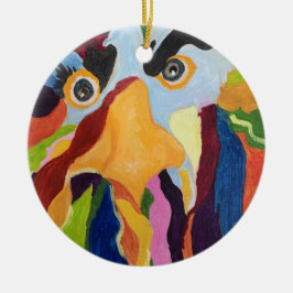 Blue Maurice, Angry Rooster Ornament