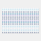 Blue Mauve Paars Black Inpakpapier Vel (Voorkant 3)