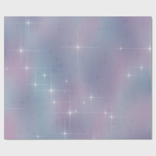 Blue Mauve Twinkle Cadeaupapier (Vlak)