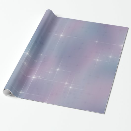 Blue Mauve Twinkle Cadeaupapier (Uitgerold)