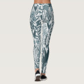 Blue Maximalist Garden Leggings (Achterkant)
