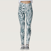 Blue Maximalist Garden Leggings (Voorkant)
