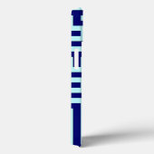 Blue Maze Art Patroon Case-Mate iPhone Case (Achterkant / Rechts)