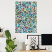 Blue Meadow 24 x 36 Poster (Thuiskantoor)