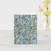 Blue Meadow Blank Note Kaart (Gele Bloem)
