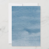 Blue Meadow Boho Baby in Bloom Baby shower Kaart (Achterkant)